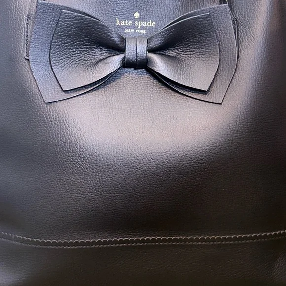 Kate Spade Black Tote with Bow Accent - Picture 2 of 10